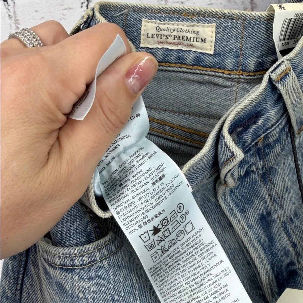 Levi's Premium 501® '93 Straight Fit Stretch Jeans Men's 29x30 Light Wash $89.50